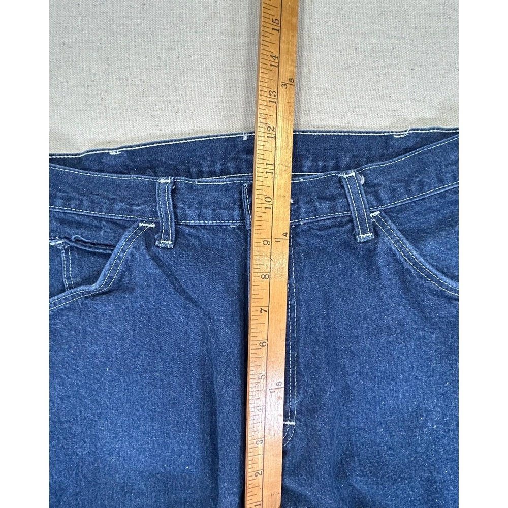 Vintage Dickies Mens Carpenter Jeans 30 Dark Wash Blue Denim Utility Work Pant - Picture 4 of 10